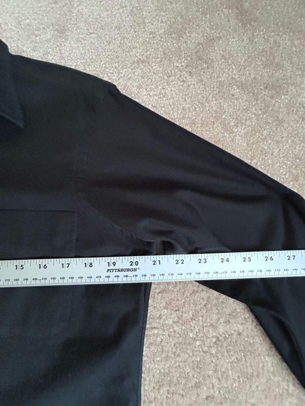 Polo Ralph Lauren Black Cotton/Cashmere Long Sleeve Button Down Shirt - Picture 8 of 9